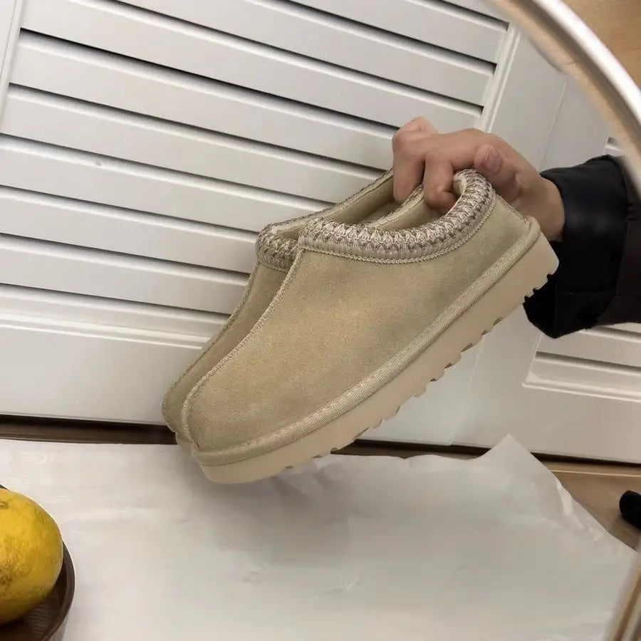 Warm Wool-Lined Platform Boots