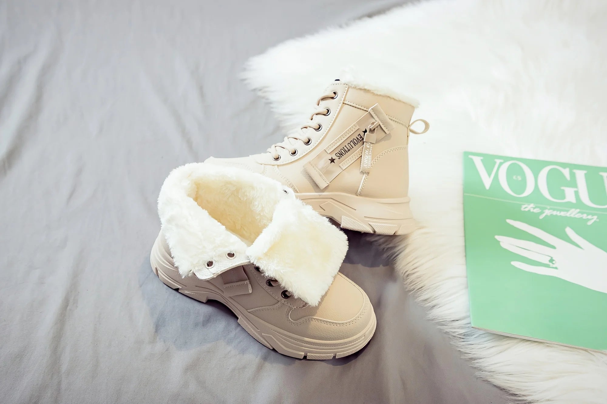 Women's Ankle Boot, Short Boot, Winter Boot with Thick Lining and Insulation, Stylish and Versatile, Thick-Soled Winter Boot