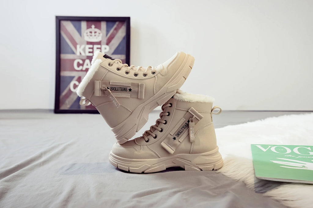 Women's Ankle Boot, Short Boot, Winter Boot with Thick Lining and Insulation, Stylish and Versatile, Thick-Soled Winter Boot