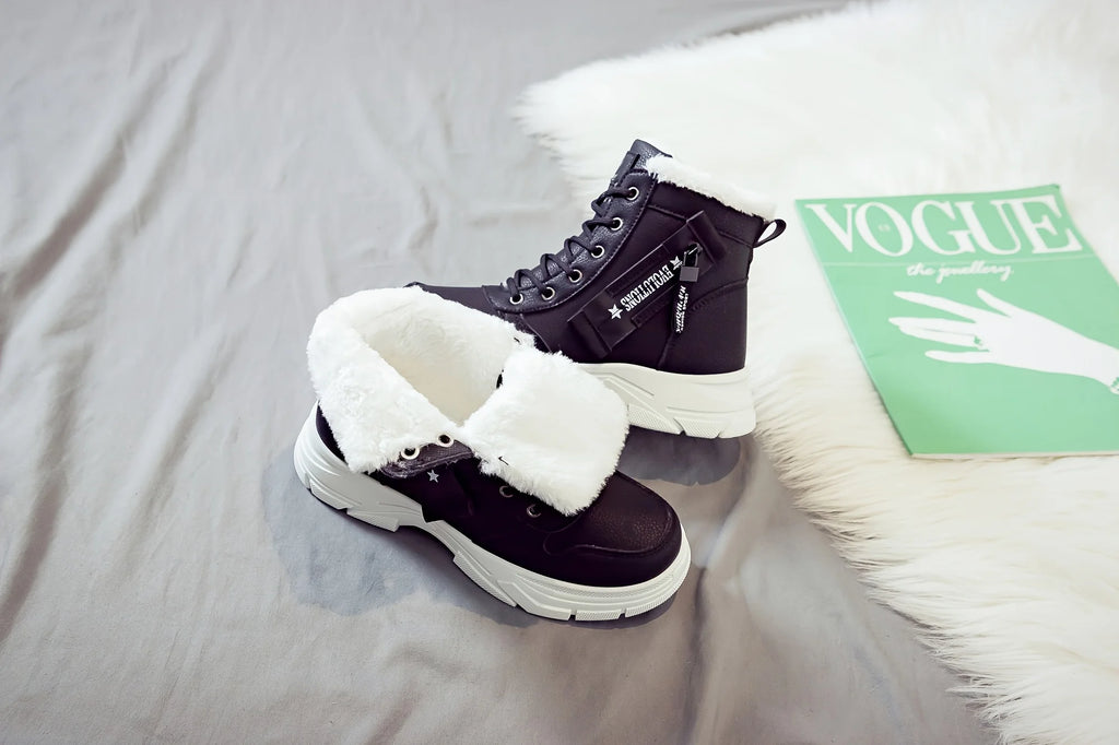 Women's Ankle Boot, Short Boot, Winter Boot with Thick Lining and Insulation, Stylish and Versatile, Thick-Soled Winter Boot