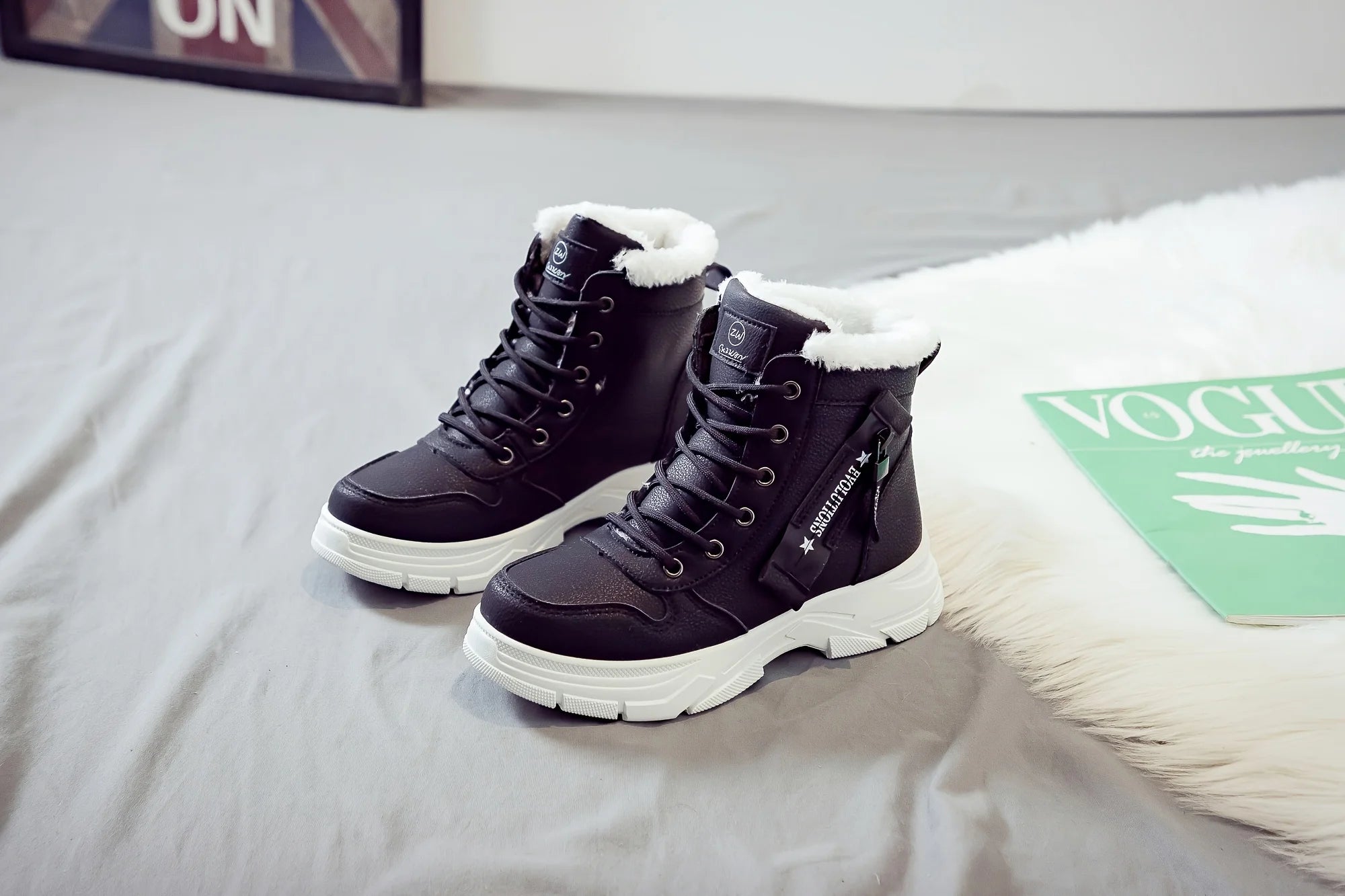 Women's Ankle Boot, Short Boot, Winter Boot with Thick Lining and Insulation, Stylish and Versatile, Thick-Soled Winter Boot