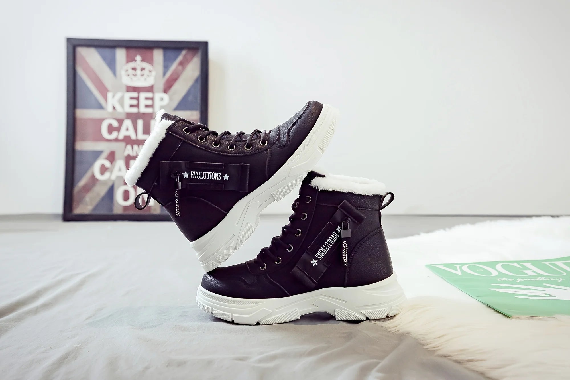 Women's Ankle Boot, Short Boot, Winter Boot with Thick Lining and Insulation, Stylish and Versatile, Thick-Soled Winter Boot