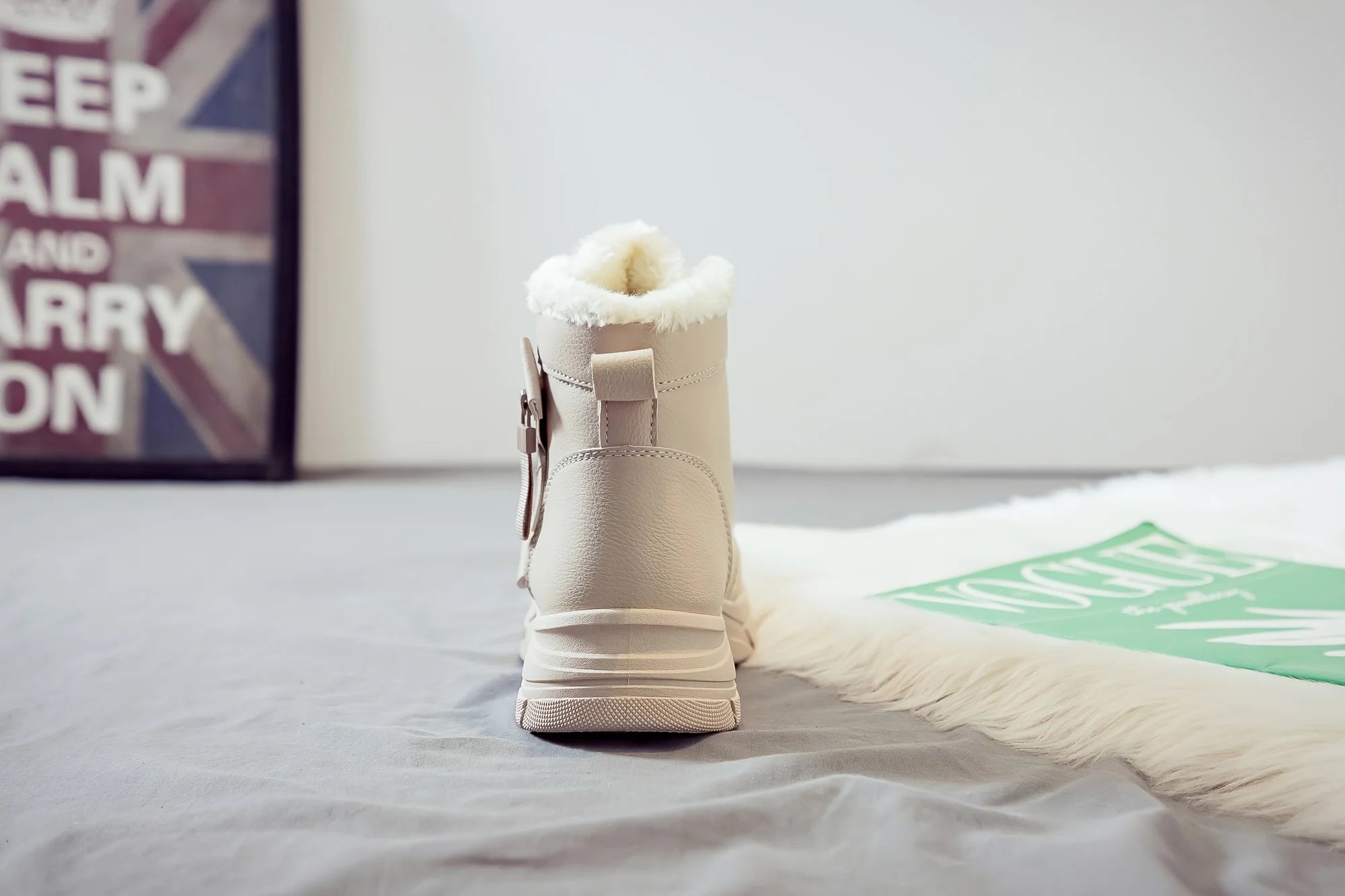 Women's Ankle Boot, Short Boot, Winter Boot with Thick Lining and Insulation, Stylish and Versatile, Thick-Soled Winter Boot