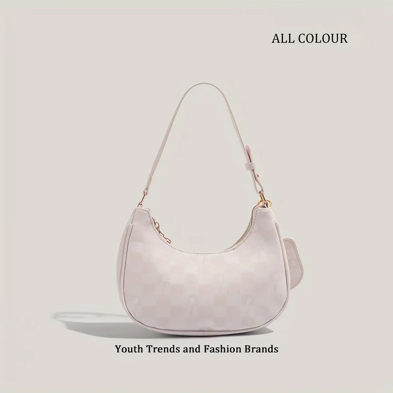 Sanrio 2026 New Sanrio Pink Cute Hello Kitty Armpit Bag, Cartoon Girl Fashion Versatile Shoulder Bag Handbag