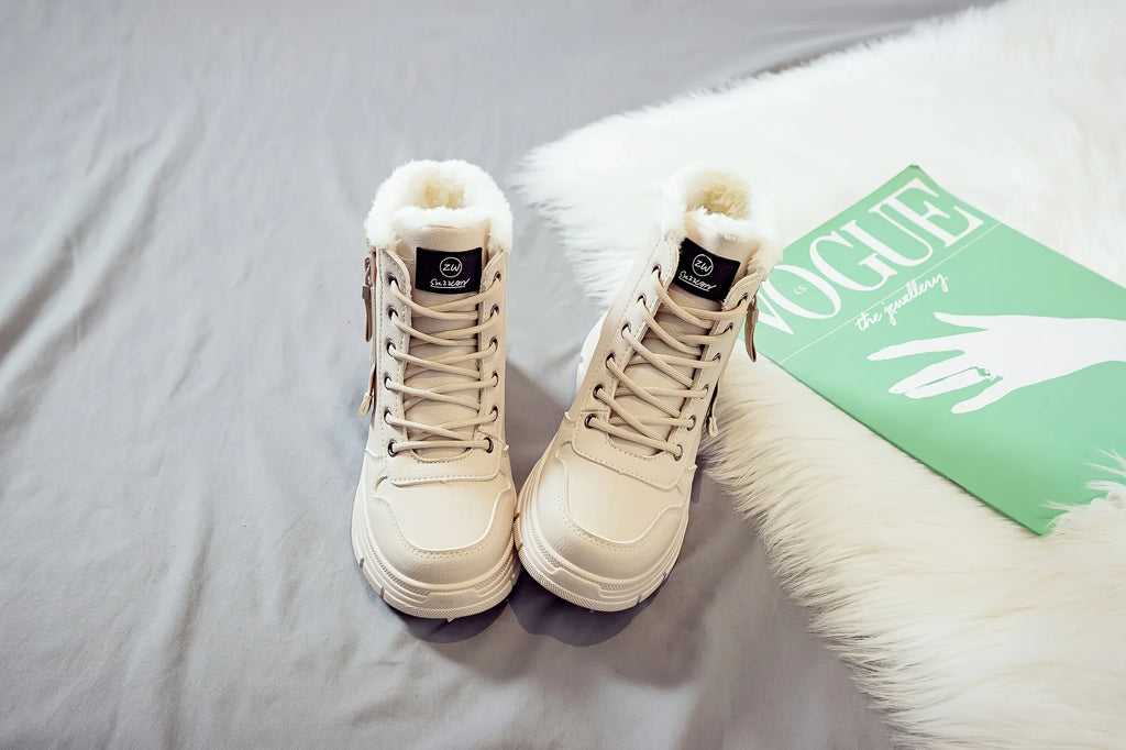 Women's Ankle Boot, Short Boot, Winter Boot with Thick Lining and Insulation, Stylish and Versatile, Thick-Soled Winter Boot